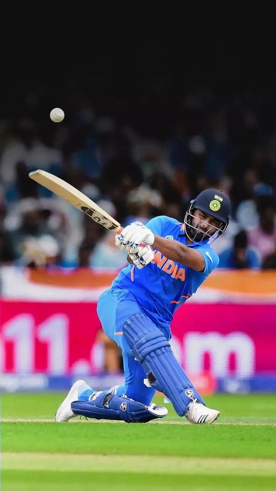 Rishabh Pant in Action for India Cricket Team During a T20 Match HD phone wallpaper