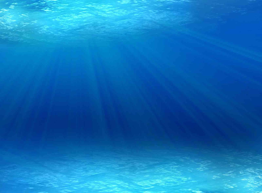 Sunlight Rays Piercing Deep Blue Ocean Water Underwater Scene HD wallpaper