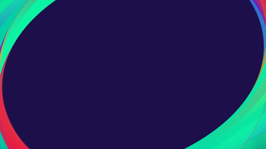 Abstract Geometric Wallpaper With Dark Purple Center And Vibrant Curved Color Bands HD wallpaper