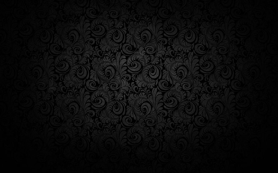 Dark Baroque Damask Pattern with Ornate Floral Scrollwork and Vignette HD wallpaper