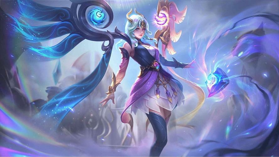 Lunox Dawn Revelation Skin Artwork From Mobile Legends Bang Bang HD wallpaper