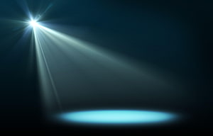 Dramatic Stage Spotlight Beam Cutting Through Dark Atmosphere HD wallpaper