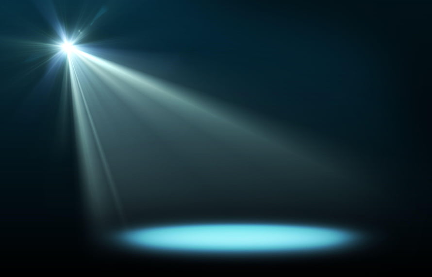Dramatic Stage Spotlight Beam Cutting Through Dark Atmosphere HD wallpaper