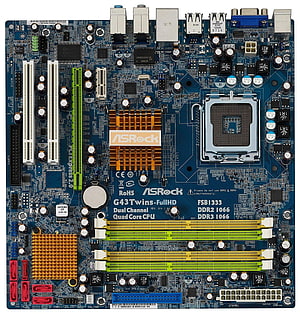 ASRock G43Twins-FullHD Motherboard with Dual Channel DDR2 and DDR3 Memory Slots HD phone wallpaper