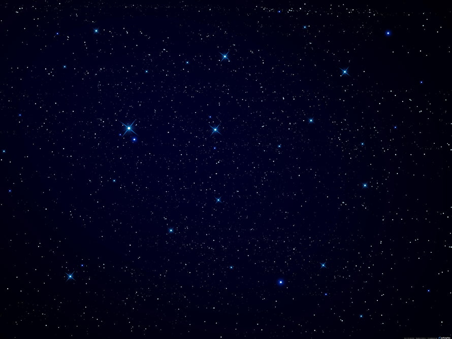Deep Space Star Field with Bright Blue Stars Against a Dark Night Sky HD wallpaper