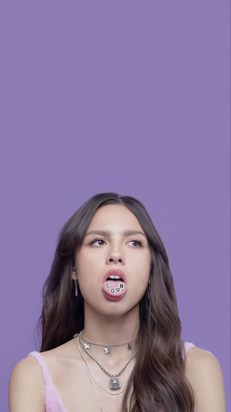 Olivia Rodrigo Sour Album Portrait with Playful Tongue Expression HD phone wallpaper