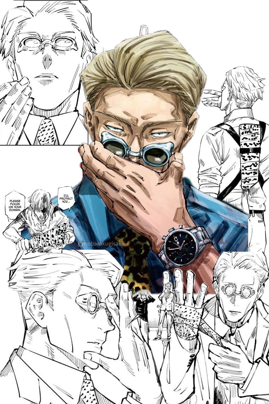 Nanami Kento Jujutsu Kaisen Character Artwork with Goggles and Playing Cards HD phone wallpaper