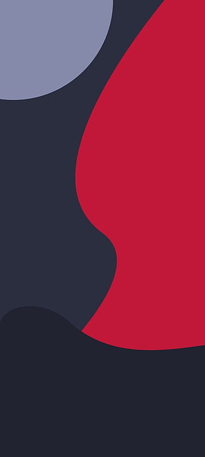 Material You 2021 Abstract Geometric Wallpaper with Bold Red and Dark Blue Shapes HD phone wallpaper