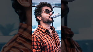 Thalapathy Vijay in Master with sunglasses and checkered shirt HD wallpaper
