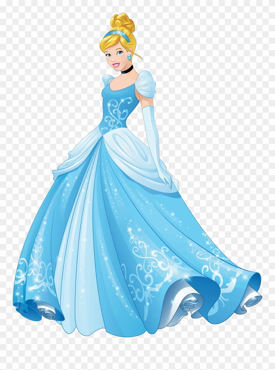 Cinderella in Iconic Blue Ballgown with Golden Updoose and Sparkling Details HD phone wallpaper