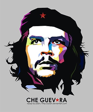 Che Guevara Geometric Pop Art Portrait with Colorful Faceted Design HD phone wallpaper