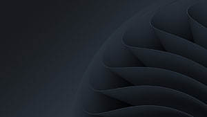 Dark Abstract Wavy Ribs Minimalist 3D Architectural Design Wallpaper HD wallpaper