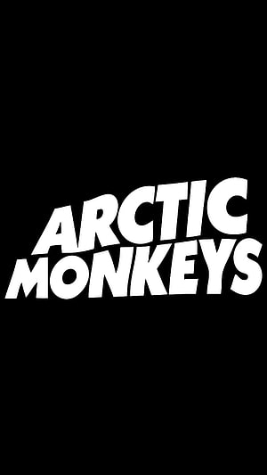 Arctic Monkeys Bold White Typography on Black Background HD phone wallpaper
