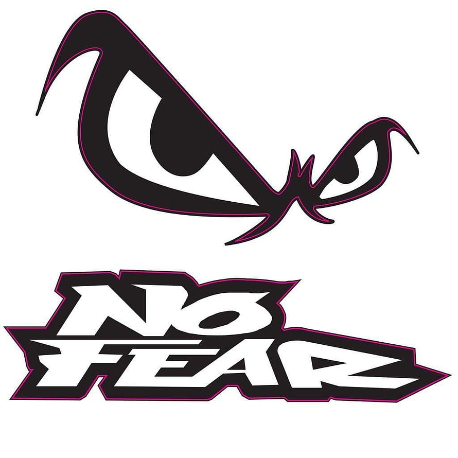 No Fear Gaming Logo with Stylized Eye and Bold Typography HD phone wallpaper