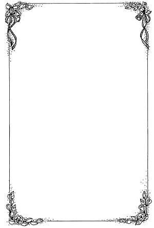 Elegant Black and White Floral Corner Border Frame Design HD phone wallpaper