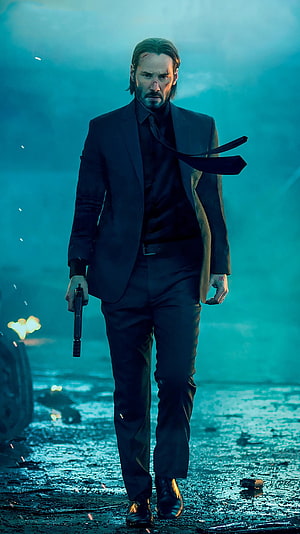 John Wick Chapter 3 Parabellum Keanu Reeves Cinematic Action Poster HD phone wallpaper