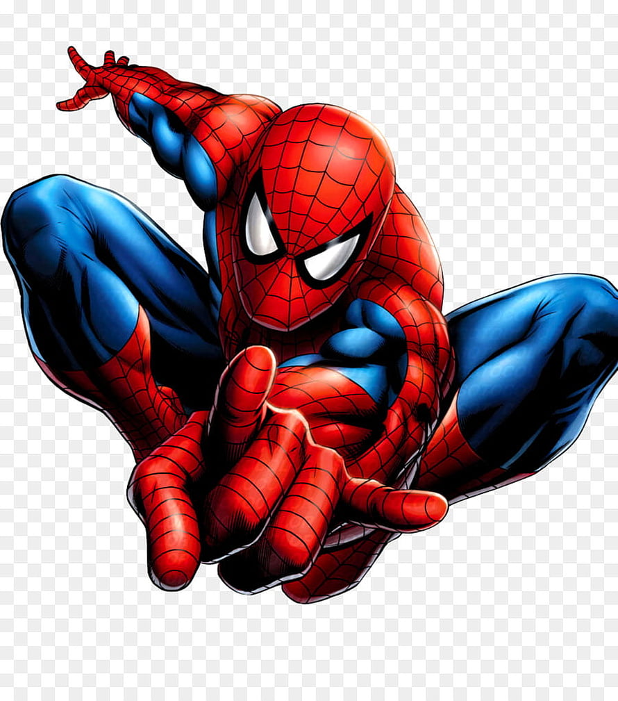 Spider-Man Crouching in Classic Red and Blue Suit with Webbed Gloves and Dynamic Action Pose, Spider Man Transparent Background, Spider Man Transparent Backgrounds png , ClipArts on Clipart Library, spider man hq HD phone wallpaper