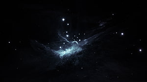 Deep Space Nebula with Scattered Stars and Cosmic Dust Clouds HD wallpaper