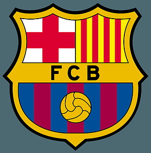 FC Barcelona Official Club Crest with FCB Lettering and Classic Shield Design HD phone wallpaper