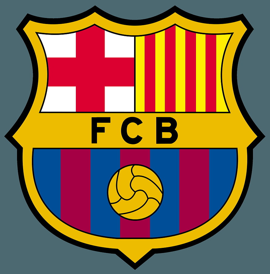 FC Barcelona Official Club Crest with FCB Lettering and Classic Shield Design HD phone wallpaper