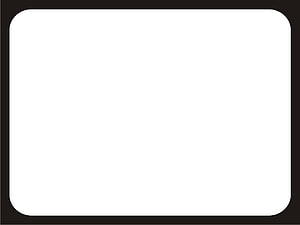 Minimalist Plain White Rectangle with Rounded Corners and Dark Border HD wallpaper