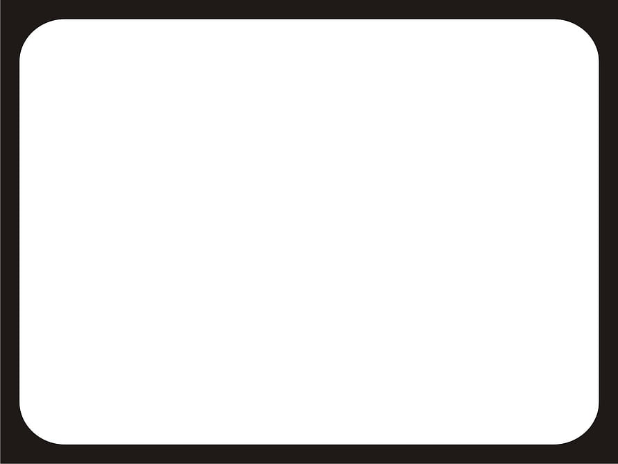 Minimalist Plain White Rectangle with Rounded Corners and Dark Border HD wallpaper