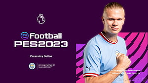 Erling Haaland in Manchester City Kit for eFootball PES 2023 HD wallpaper