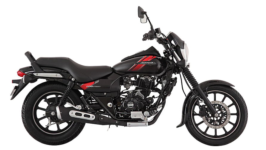 Bajaj Avenger 220 Street Black Motorcycle Side Profile Studio Shot HD wallpaper