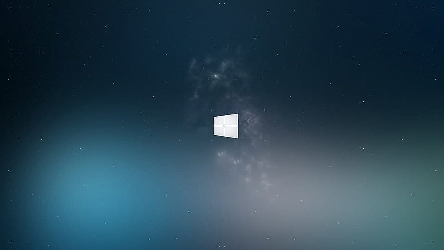Windows 11 Night Sky Wallpaper with Milky Way and Aurora Glow HD wallpaper