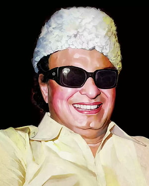 MGR Portrait in White Fur Hat and Sunglasses HD phone wallpaper