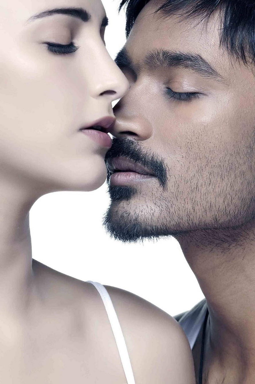 Intimate Close-Up Portrait of a Man and Woman with Closed Eyes HD phone wallpaper