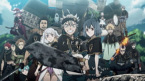 Black Clover Black Bull Squad Anime Character Group Portrait HD wallpaper