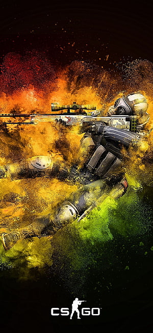 Counter-Strike Global Offensive Tactical Sniper in Explosive Powder Burst HD phone wallpaper