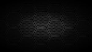 Dark Hexagonal Perforated Metal Pattern with Subtle Gradient HD wallpaper