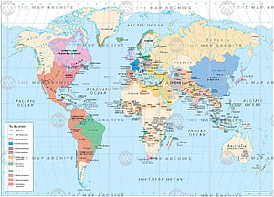 Historical World Map of 1800 Showing Colonial Empires and Territorial Boundaries HD wallpaper