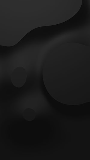 Minimalist Dark Abstract Geometric Shapes with Soft Shadows and Smooth Curves HD phone wallpaper