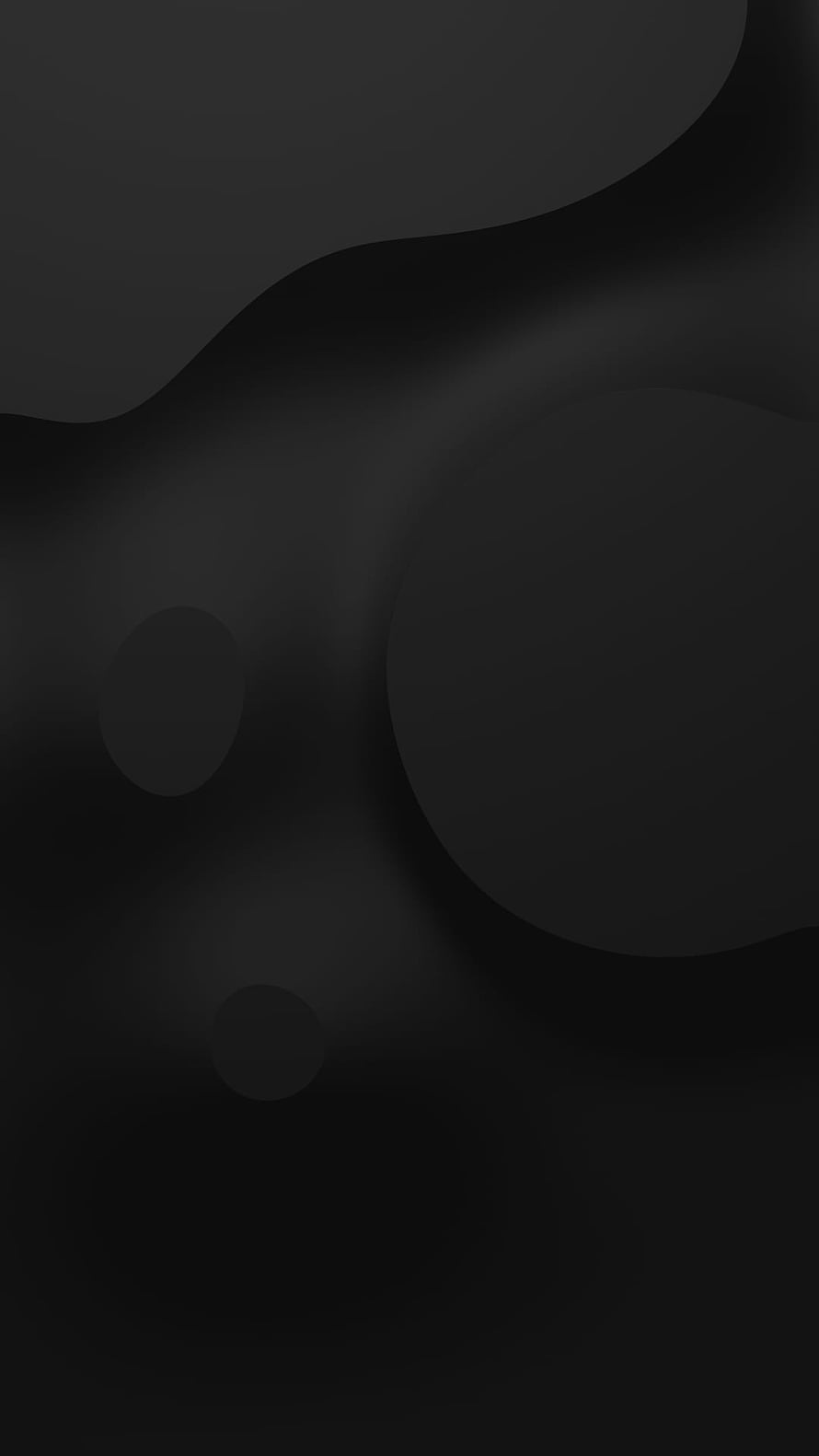 Minimalist Dark Abstract Geometric Shapes with Soft Shadows and Smooth Curves HD phone wallpaper