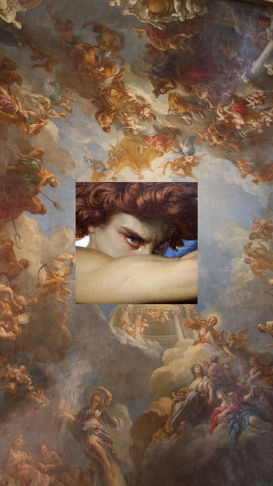 Alexandre Cabanel The Fallen Angel Oil Painting Detail HD phone wallpaper