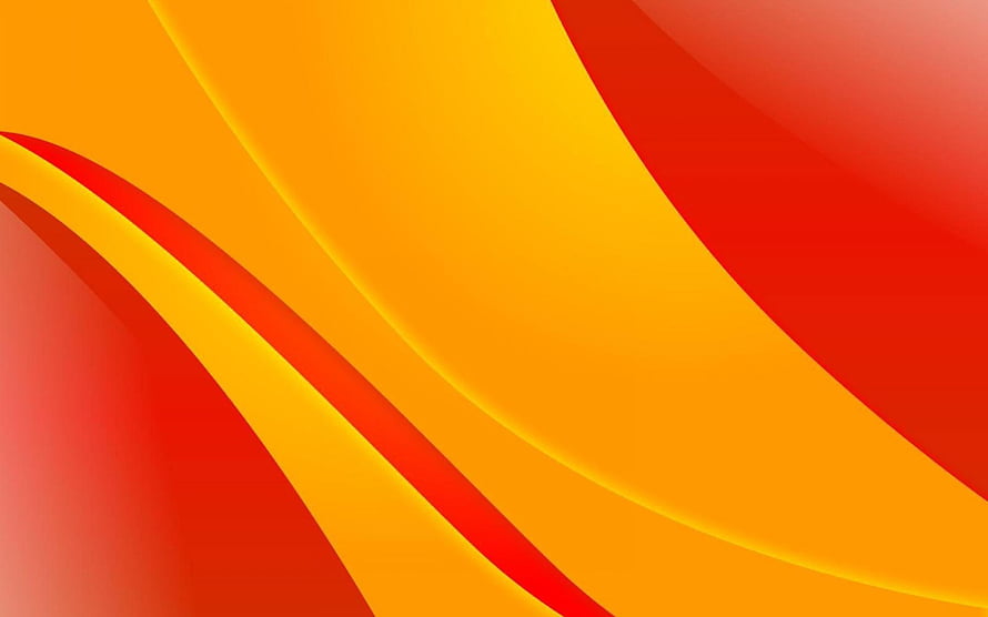 Vibrant Abstract Curves in Warm Red and Golden Yellow Tones HD wallpaper