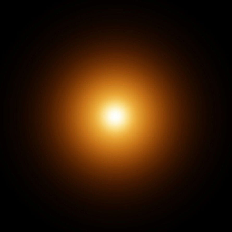 Warm Golden Light Glow on Black Background, Soft Radial Gradient and Luminous Orb Effect HD phone wallpaper