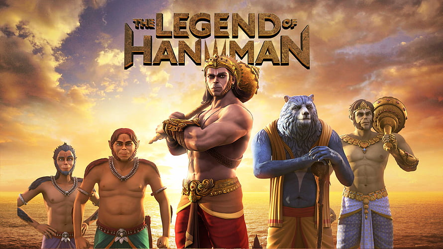 The Legend of Hanuman 3D Animated Character Lineup at Golden Sunset, The Legend of Hanuman, #hanuman HD wallpaper