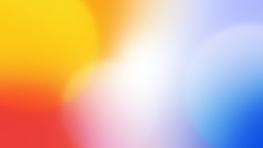 Vibrant Abstract Gradient Blending Warm Yellow and Cool Blue Tones HD wallpaper
