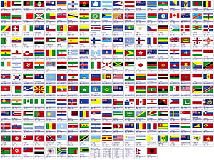 Complete World Flags Chart with Country Names and Specifications HD wallpaper
