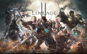 Lineage II Legacy Fantasy Warriors Epic Battle Artwork HD wallpaper