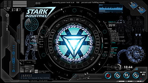Stark Industries J.A.R.V.I.S. Iron Man Futuristic HUD Interface HD wallpaper