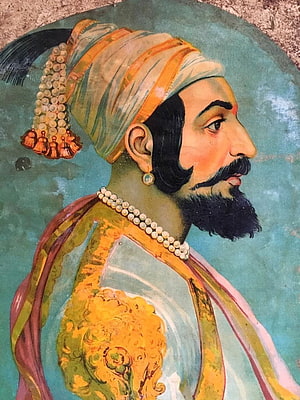 Chhatrapati Shivaji Maharaj Portrait in Traditional Mughal Painting Style HD phone wallpaper