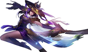 Fanny Skylark from Mobile Legends in Dynamic Combat Pose with Glowing Blade HD wallpaper
