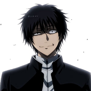 Yuuichi Katagiri Anime Character Portrait in Black Uniform HD wallpaper