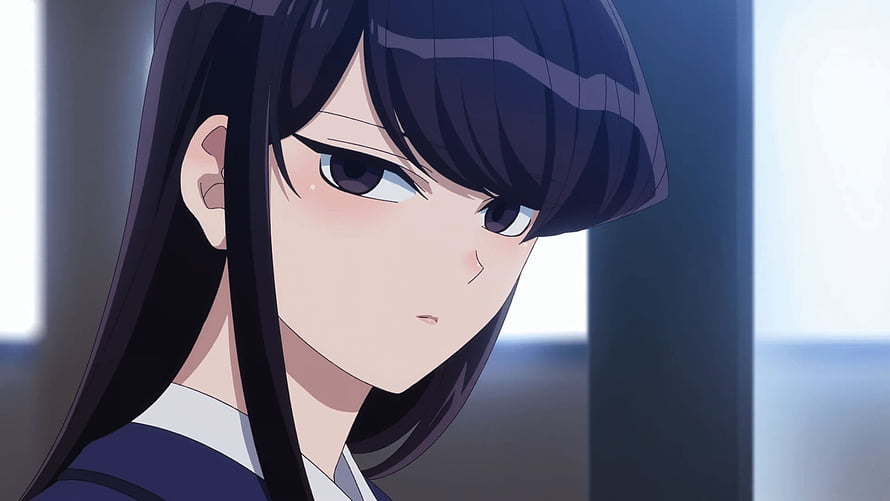 Komi Can't Communicate Anime Character Close-Up Portrait HD wallpaper