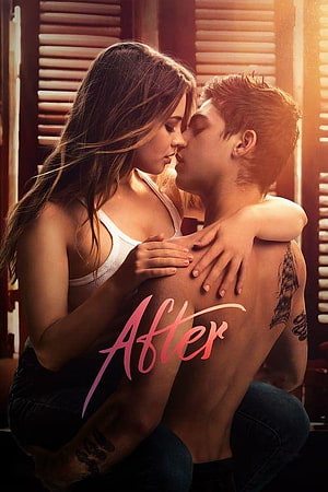 After Movie Poster Featuring Intimate Couple Embrace in Warm Golden Light HD phone wallpaper